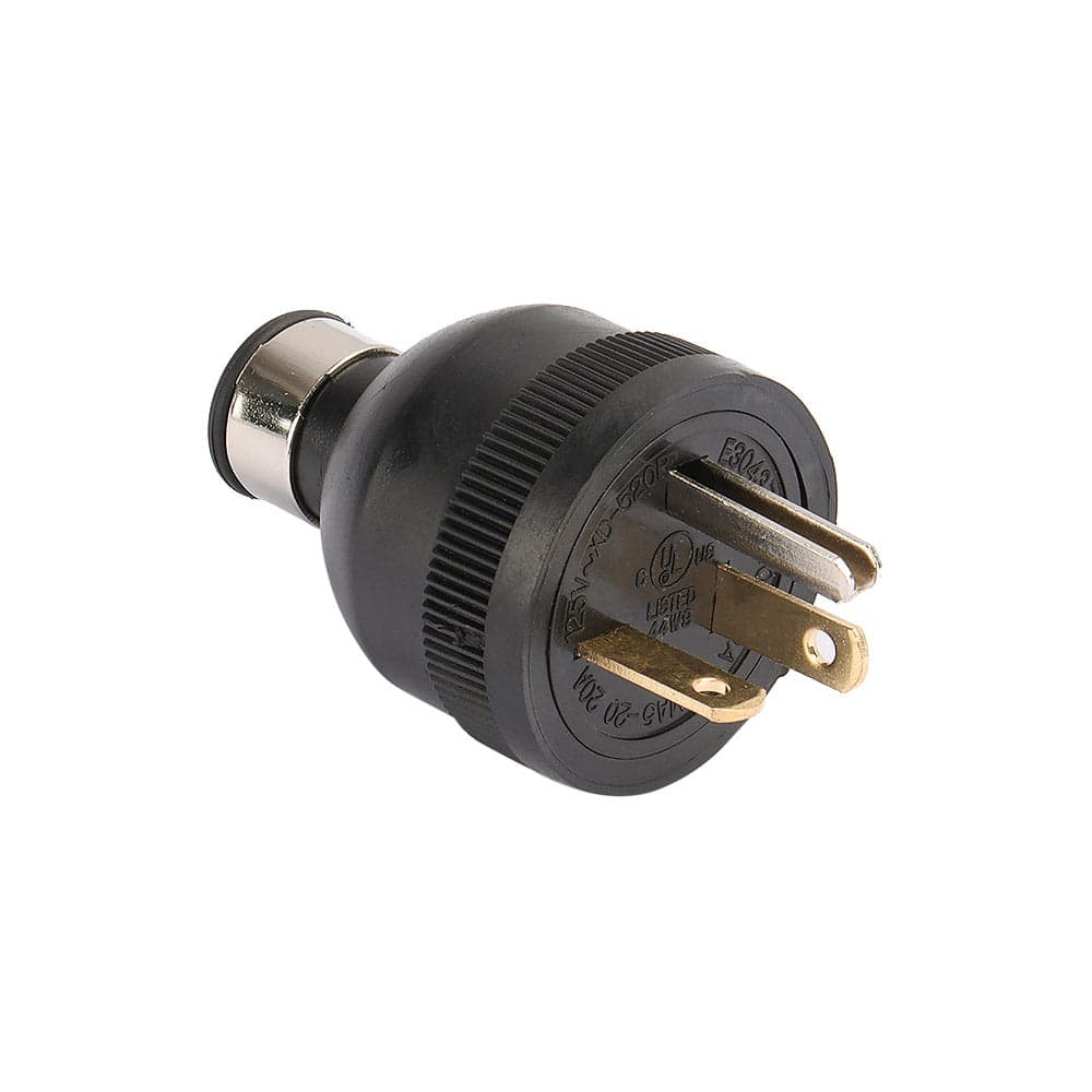 GENMAX NEMA 6-20P Straight Blade Replacement Plug Connector, Male Extension Cord Ends, 20 Amp