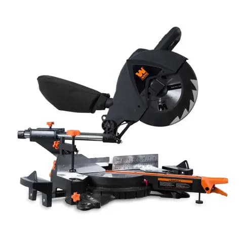 WEN 70730 15A Two-Speed Single Bevel 10-Inch Sliding Compound Miter Saw with Smart Power Technology